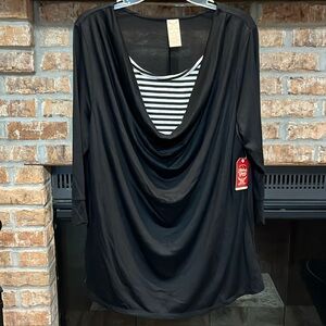 NWT Faded Glory cowl neck top